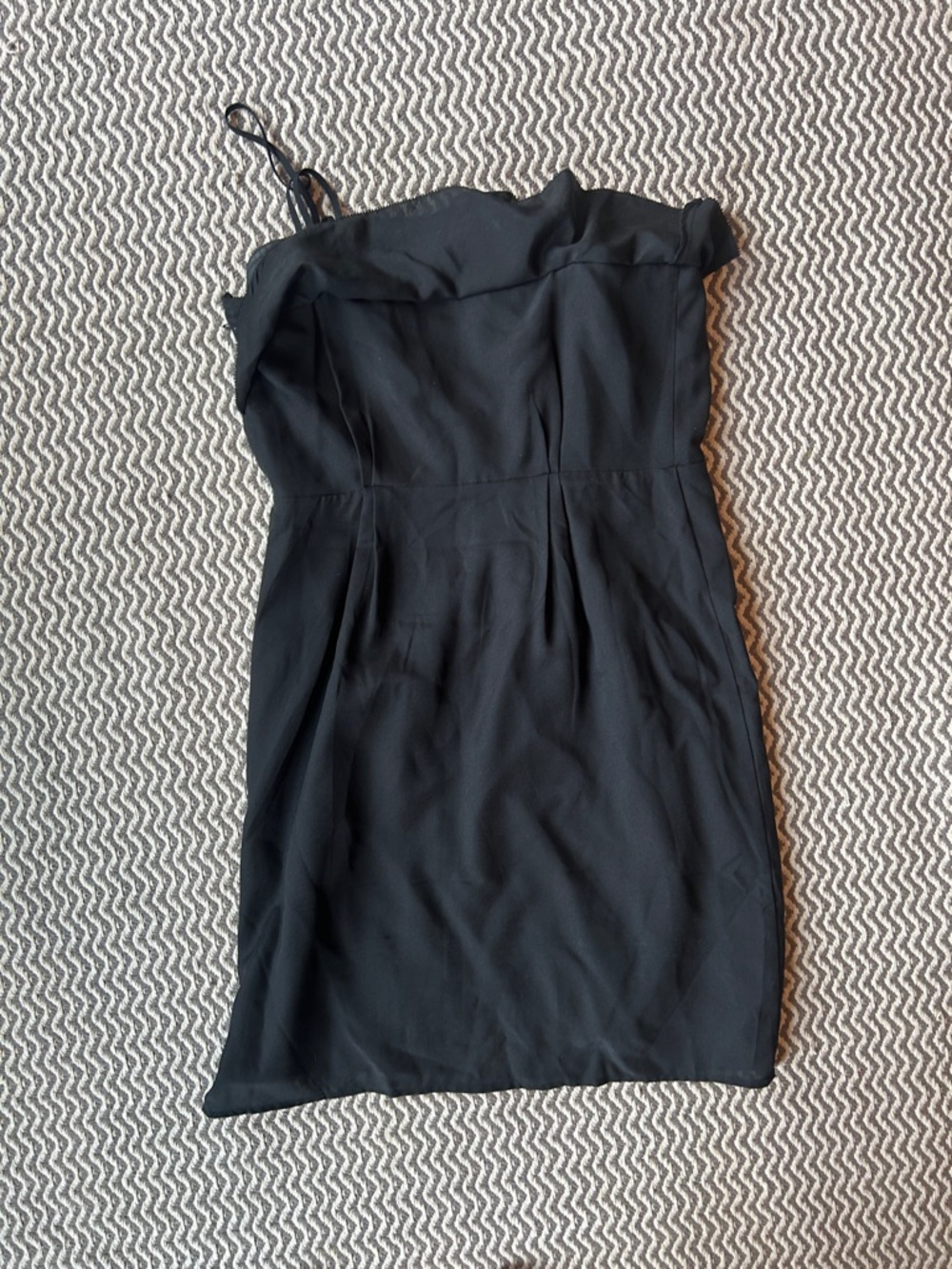 Jacob Black Ruffle Spaghetti Strap Mini Dress - Picture 3 of 3